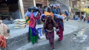 Families got rice, lentil, blankets & cooking oil