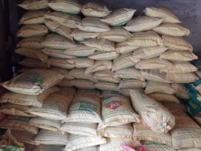 20 tons of rice and flour for 700 families