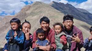 Some students with teachers
