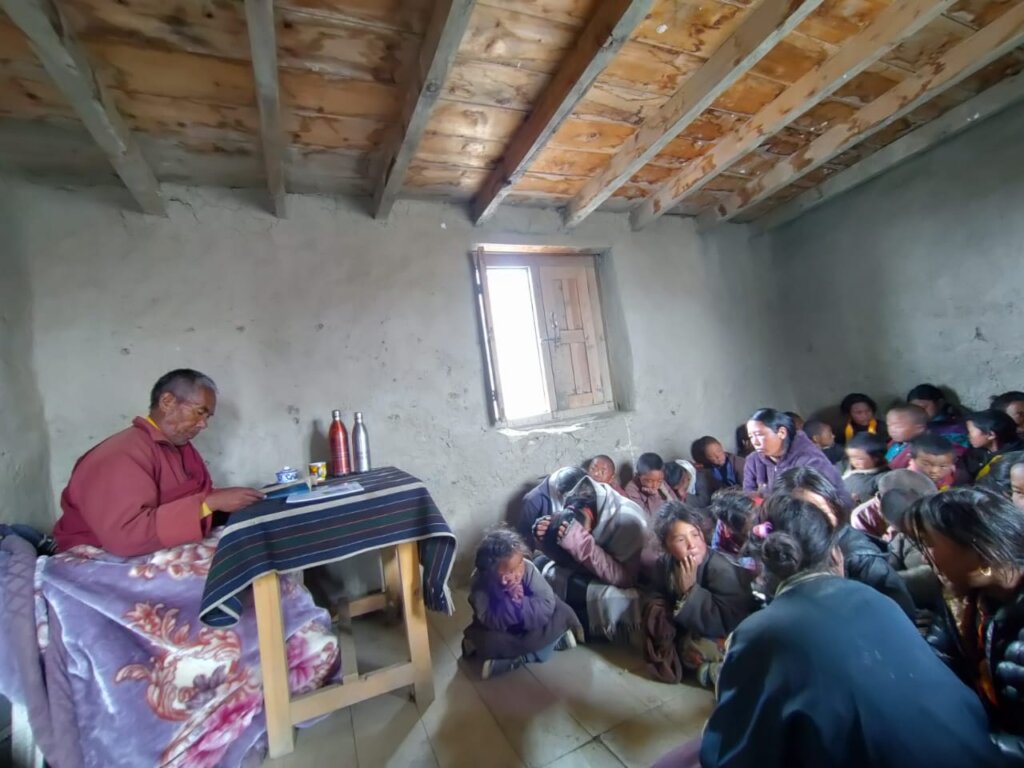 Inside lessons on a cold winter day