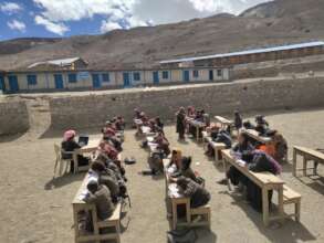 Outside lessons during sunshine