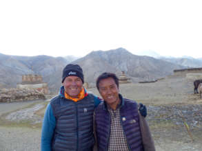 Together with school coordinator Lama Pema Wangyal