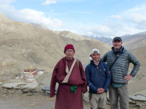 Walk to the village with Lama Karma Dhondup