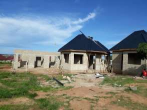 Two building covered with iron sheets