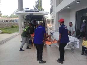 TRHM Ambulance offloading at the Regional Hospital