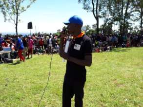 AYG Secretary addressing the gathering #Run4Girls
