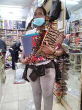 A beneficiary selling vitenge
