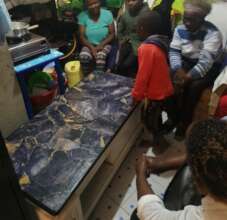 A home visit to one of the vulnerable member's hom