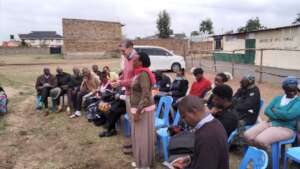 Members meeting to establish a self-help group