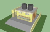 :  Construction Community School Sanitary block