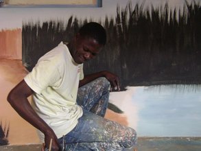 painting the mural