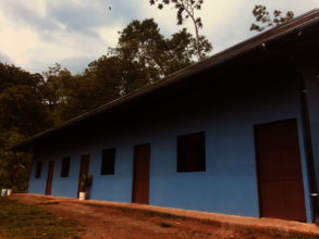 Sleeping quarters with a fresh coat of paint