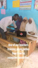 Teaching young ladies computer