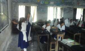 Vision testing of Village School Students