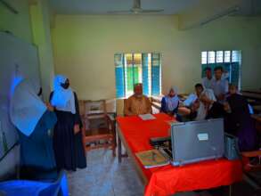 Vision testing of Village School Students