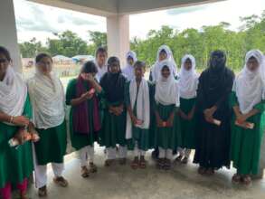 Village Students using spectacles with power glass