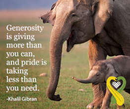 Generosity is Giving More than You Can!