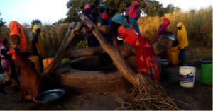 The existing unsafe, open well in Guidan Jibbe