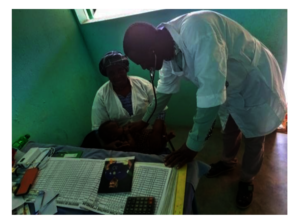 Midwife Aichata Coulibaly & assistant Lamine Ballo