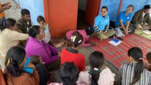 Dr. Rida with a small group.