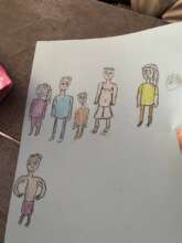 A family portrait -one lonely, but strong child.