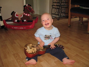 Andrew enjoys a dose of music medicine!