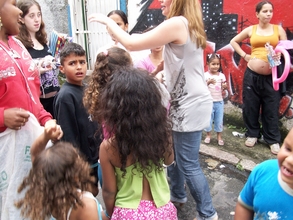 Giving out Christmas Gifts