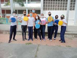 P.E. Teacher Alexander Perez and his students