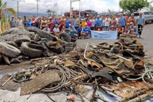 Tons of man-made debris out of harm's way!