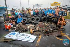 Just one of your ocean cleanup crews!