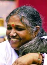 Amma giving Darshan