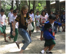 English classes include dancing and singing
