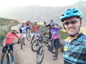 Having fun on our beautiful mountain trails
