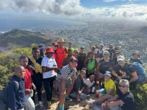 On Table Mountain with our German Friends