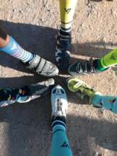 Boys loving their new socks