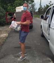 Lend a Hand Bahamas Making Deliveries in Gambier