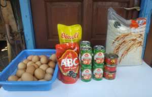 The food donation they received