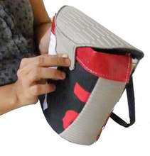 Trash Bin made from car seat covers and billboard