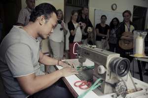 Teaching the production process to new sewers