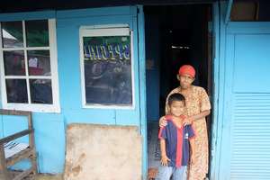 Ibu Salim and Bagas in the New Home