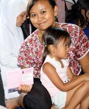 A Mom with Her New Outpatient Card