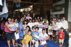 XS students receive new school supplies and shoes