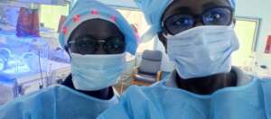 At the Neonatology Unit - Douala