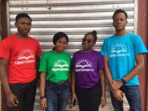 Scholars volunteering in the community