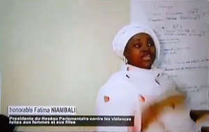 Pres of Comm on Violence Against Women from video