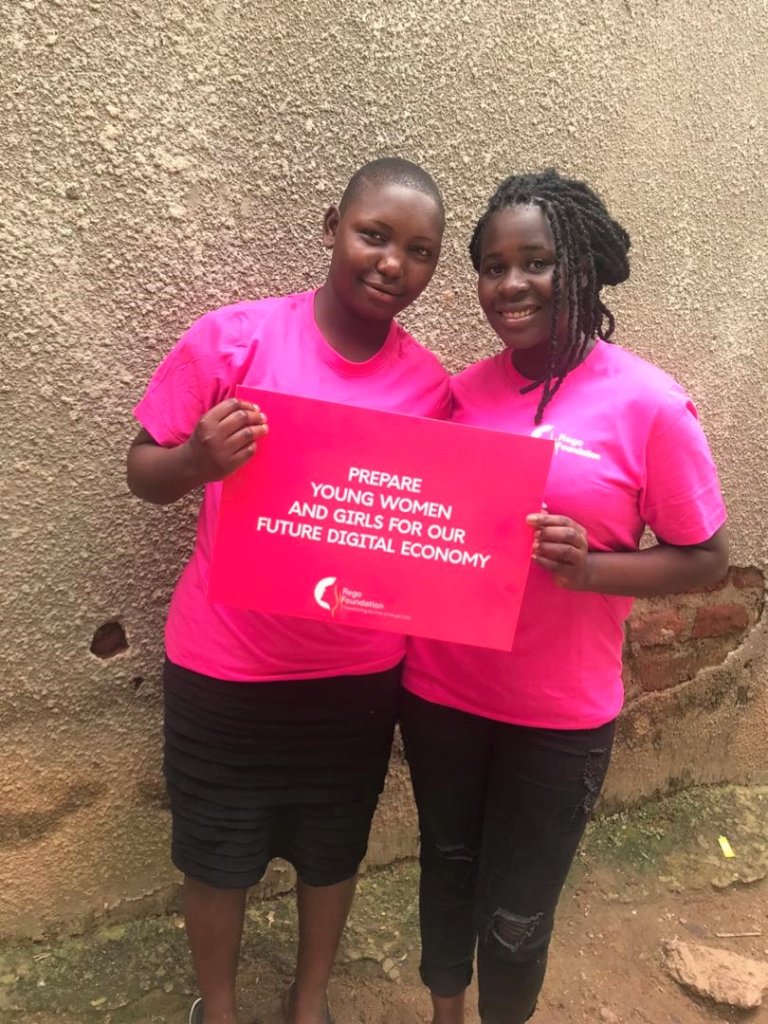 Digital literacy for 200 girls in Kampala slums.