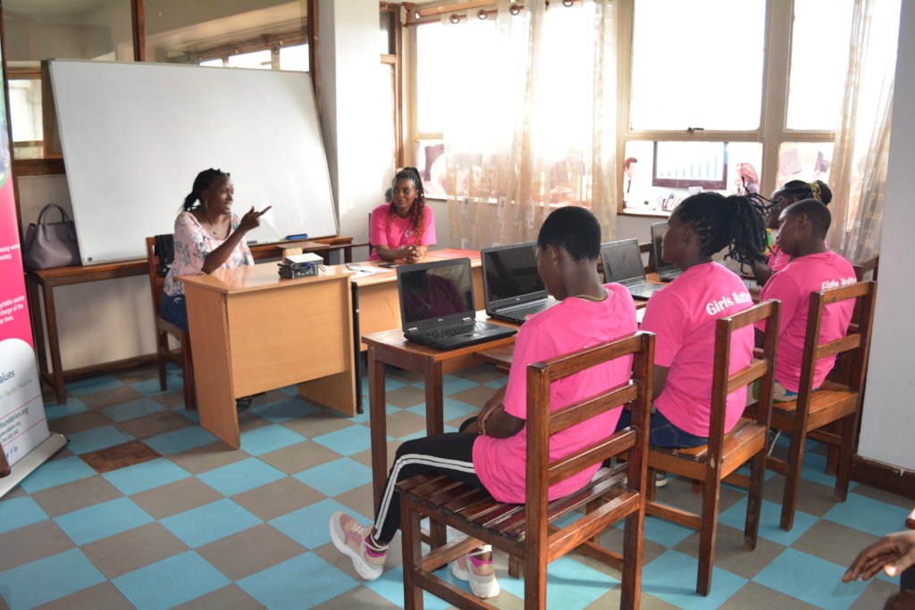 Digital literacy for 200 girls in Kampala slums.