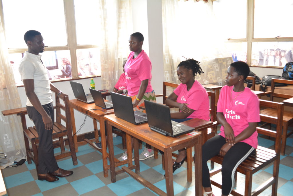 Digital literacy for 200 girls in Kampala slums.