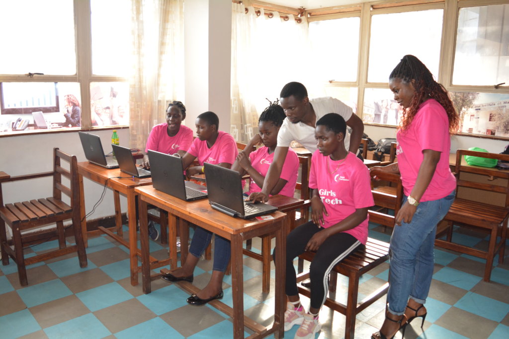 Digital literacy for 200 girls in Kampala slums.