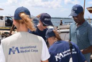 Our team tending to William's injury